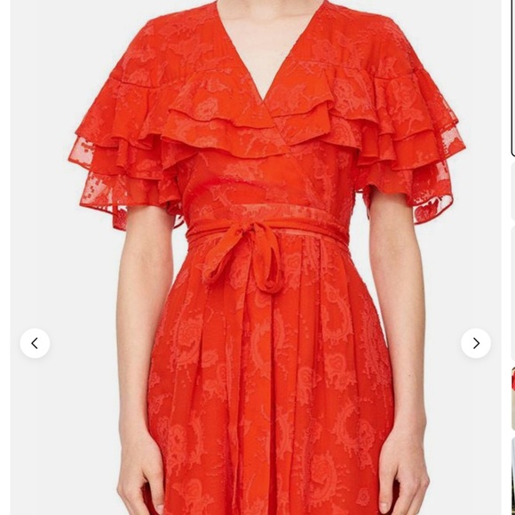 NWT Rebecca Taylor Clip Silk-Blend A-Line Dress Size 0 - Picture 2 of 12